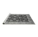 Sideview of Machine Washable Oriental Gray Traditional Rug, wshurb2891gry