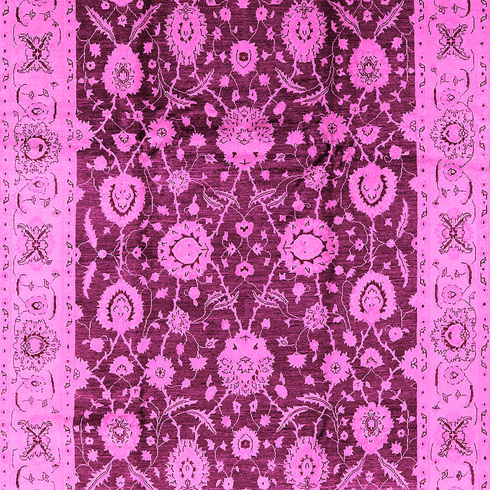 Machine Washable Oriental Pink Traditional Rug, wshurb2891pnk