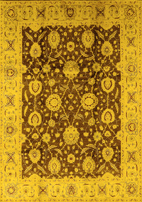 Oriental Yellow Traditional Rug, urb2891yw