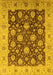 Oriental Yellow Traditional Rug, urb2891yw