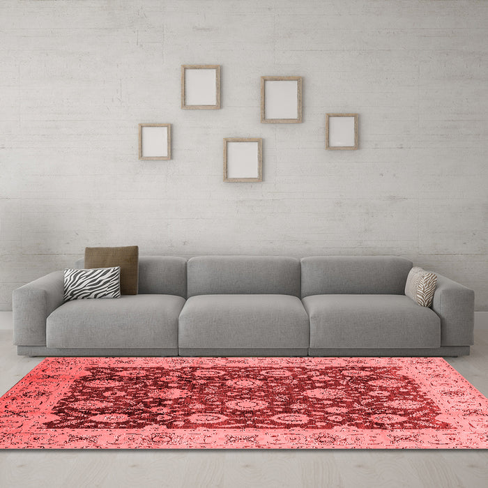 Traditional Red Washable Rugs