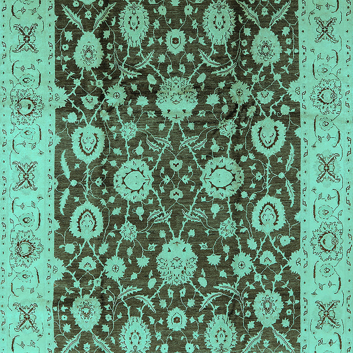Oriental Turquoise Traditional Rug, urb2891turq