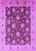 Machine Washable Oriental Purple Traditional Area Rugs, wshurb2891pur