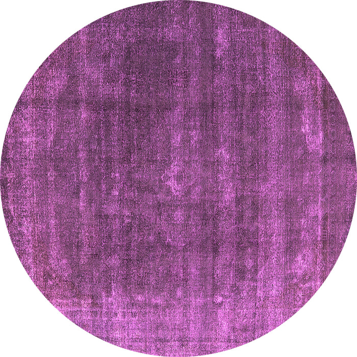 Round Machine Washable Oriental Pink Industrial Rug, wshurb2892pnk