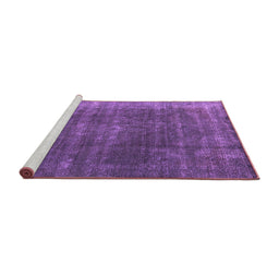Sideview of Machine Washable Oriental Purple Industrial Area Rugs, wshurb2892pur