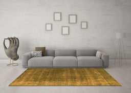 Machine Washable Oriental Orange Industrial Area Rugs in a Living Room, wshurb2892org