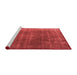 Industrial Red Washable Rugs