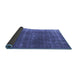 Sideview of Oriental Blue Industrial Rug, urb2892blu