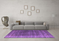 Machine Washable Oriental Purple Industrial Rug, wshurb2892pur