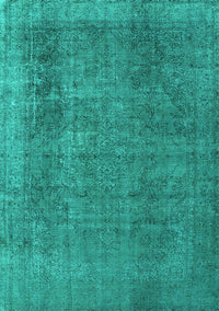 Oriental Turquoise Industrial Rug, urb2893turq