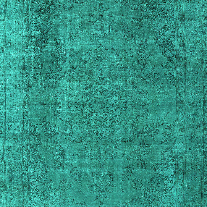 Oriental Turquoise Industrial Rug, urb2893turq