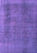 Machine Washable Oriental Purple Industrial Area Rugs, wshurb2893pur
