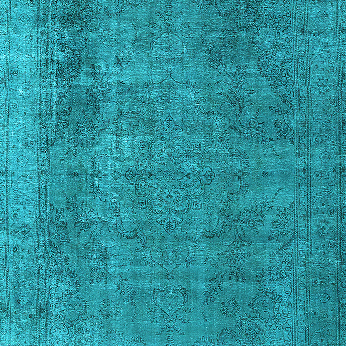 Machine Washable Oriental Light Blue Industrial Rug, wshurb2893lblu