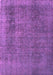 Machine Washable Oriental Pink Industrial Rug, wshurb2893pnk