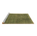 Sideview of Machine Washable Oriental Brown Industrial Rug, wshurb2893brn