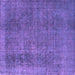 Square Oriental Purple Industrial Rug, urb2893pur