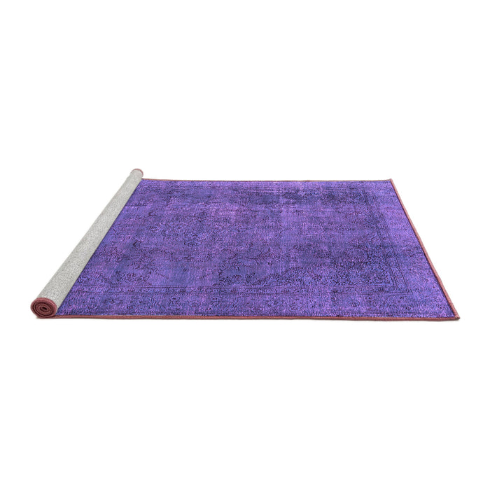 Sideview of Machine Washable Oriental Purple Industrial Area Rugs, wshurb2893pur