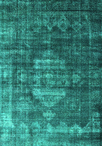 Oriental Turquoise Industrial Rug, urb2894turq