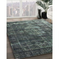 Mid-Century Modern Gunmetal Gray Oriental Rug, urb2894