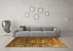 Machine Washable Oriental Orange Industrial Area Rugs in a Living Room, wshurb2894org