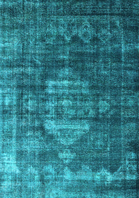 Oriental Light Blue Industrial Rug, urb2894lblu