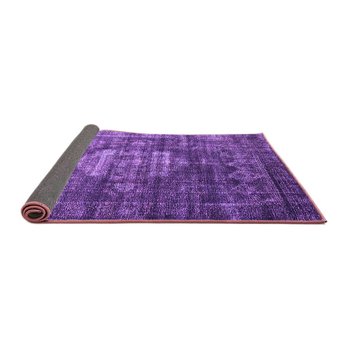 Sideview of Oriental Purple Industrial Rug, urb2894pur