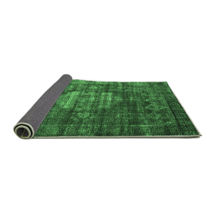Sideview of Oriental Emerald Green Industrial Rug, urb2894emgrn