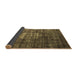 Sideview of Oriental Brown Industrial Rug, urb2894brn