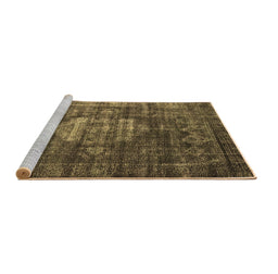 Sideview of Machine Washable Oriental Brown Industrial Rug, wshurb2894brn