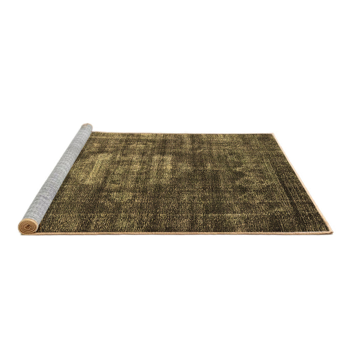 Sideview of Machine Washable Oriental Brown Industrial Rug, wshurb2894brn