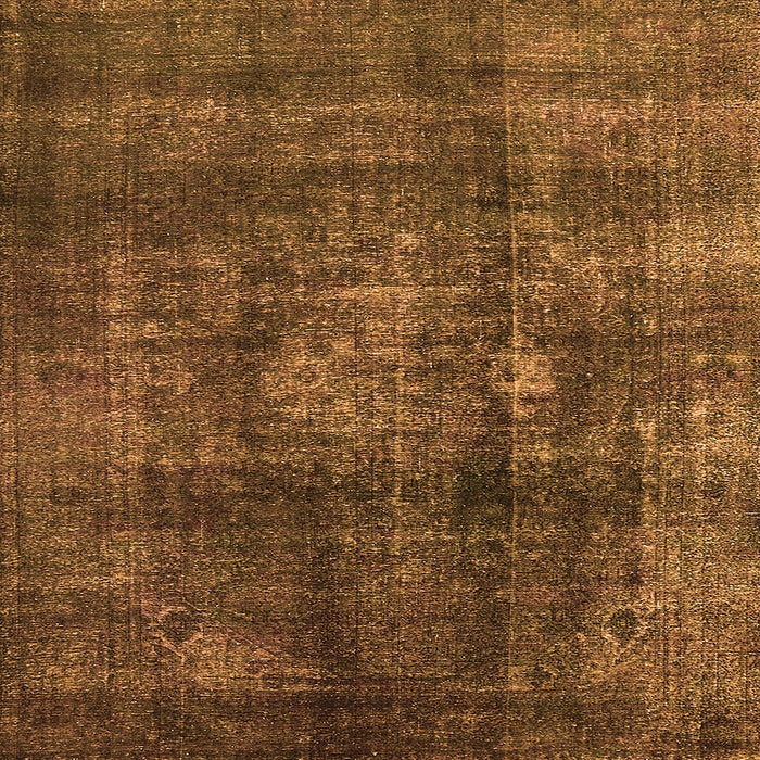 Square Machine Washable Oriental Orange Industrial Area Rugs, wshurb2895org