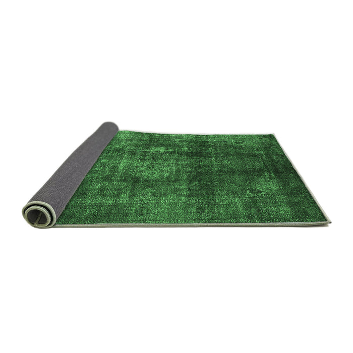 Sideview of Oriental Emerald Green Industrial Rug, urb2895emgrn