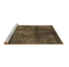 Sideview of Machine Washable Oriental Brown Industrial Rug, wshurb2895brn