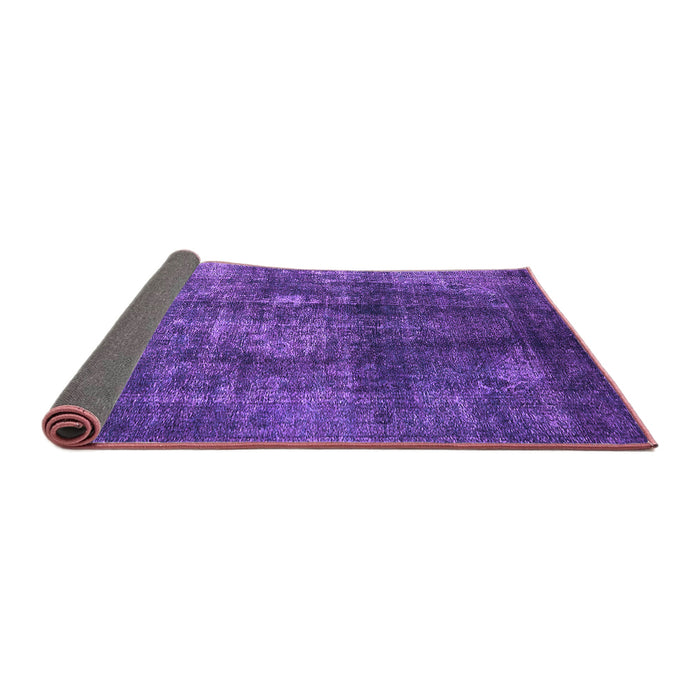 Sideview of Oriental Purple Industrial Rug, urb2895pur