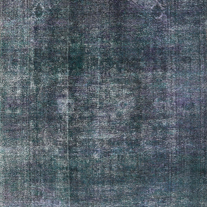 Machine Washable Industrial Modern Dark Blue Grey Blue Rug, wshurb2895