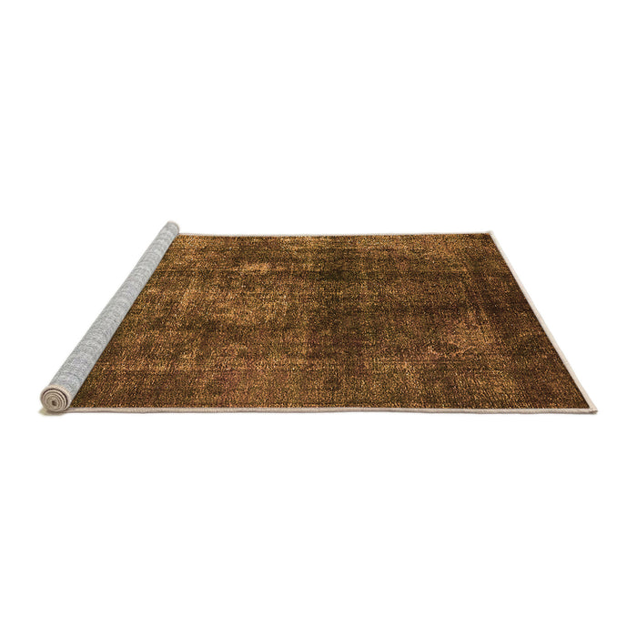 Sideview of Machine Washable Oriental Orange Industrial Area Rugs, wshurb2895org