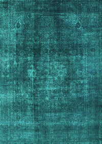 Oriental Turquoise Industrial Rug, urb2895turq