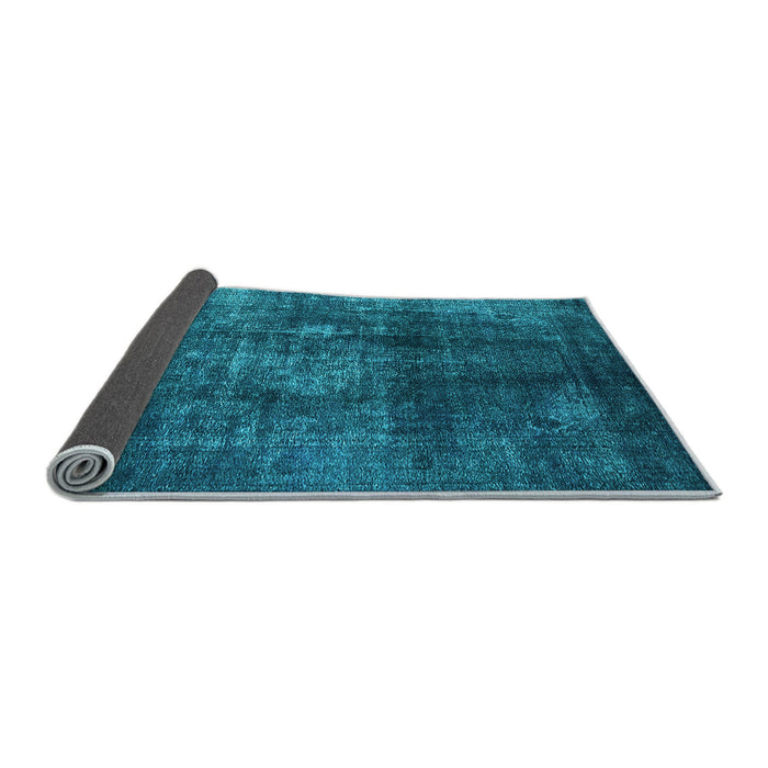 Sideview of Oriental Light Blue Industrial Rug, urb2895lblu