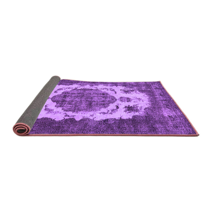 Sideview of Oriental Purple Industrial Rug, urb2896pur