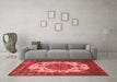 Industrial Red Washable Rugs