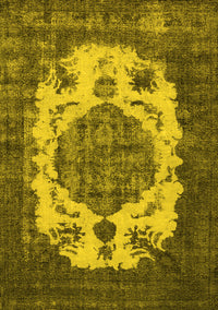 Oriental Yellow Industrial Rug, urb2896yw