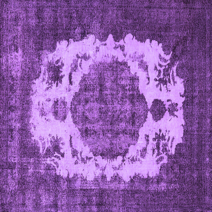 Square Oriental Purple Industrial Rug, urb2896pur
