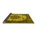 Sideview of Oriental Yellow Industrial Rug, urb2896yw