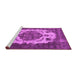 Sideview of Machine Washable Oriental Pink Industrial Rug, wshurb2896pnk