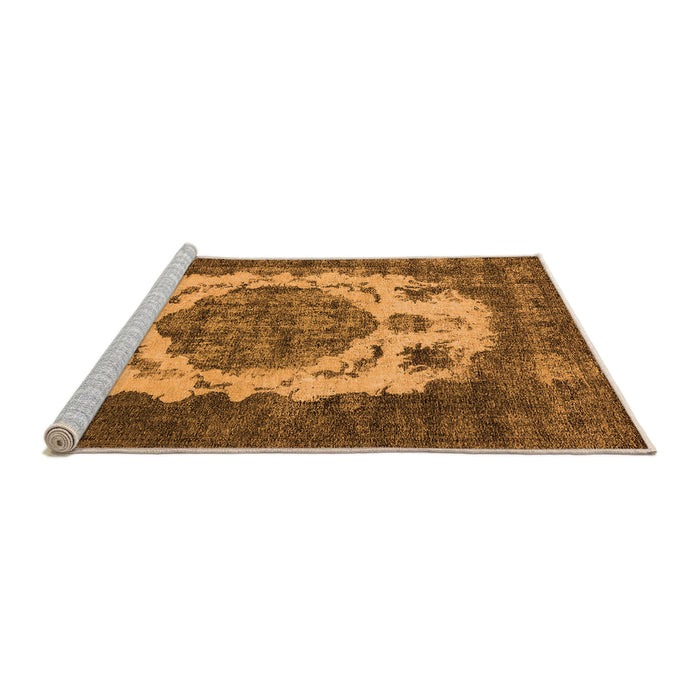 Sideview of Machine Washable Oriental Orange Industrial Area Rugs, wshurb2896org