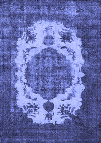 Oriental Blue Industrial Rug, urb2896blu