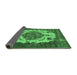 Sideview of Oriental Emerald Green Industrial Rug, urb2896emgrn