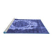 Sideview of Machine Washable Oriental Blue Industrial Rug, wshurb2896blu