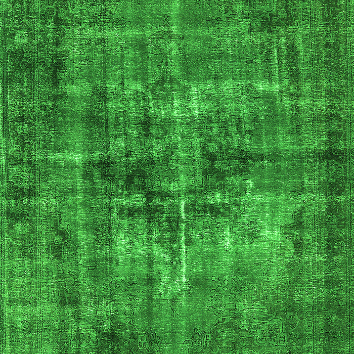 Machine Washable Oriental Green Industrial Area Rugs, wshurb2897grn