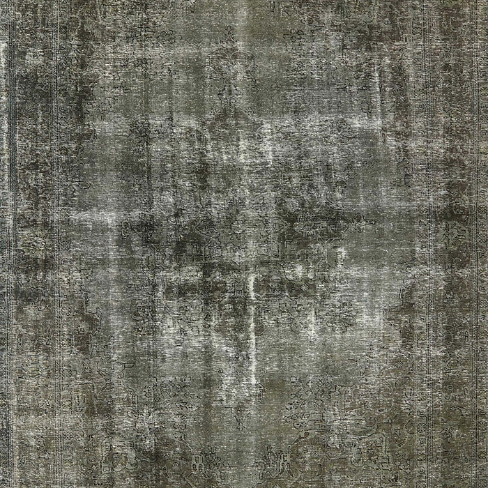 Mid-Century Modern Sage Green Oriental Rug, urb2897